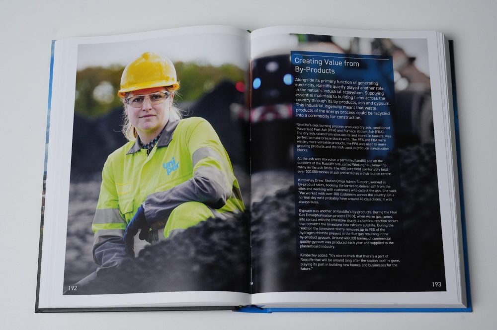 Uniper photo book corporate photography project Nottingham Photographer