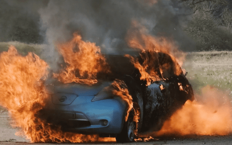 Nissan EV fire corporate video production Nottingham