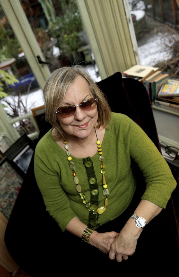 Author Sue Townsend at home in Leicester. Shortly after she received a kidney transplant from her son Sean. It has been announced today that she has passed away at the age of 68. Doug Marke / PAGE ONE