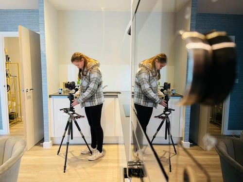 Video Production apprentice on location in London.