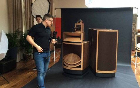 On location product photography with the best speakers in the world.